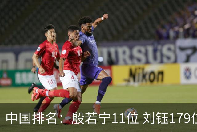 中国排名：殷若宁11位 刘钰179位许赢上涨2位